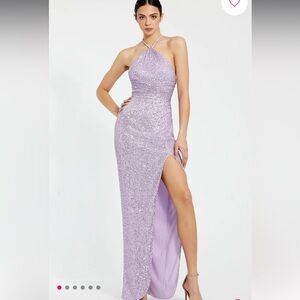 MAC DUGGAL SIZE 2 LONG SEQUENCE GOWN DRESS FORMAL PROM NWT